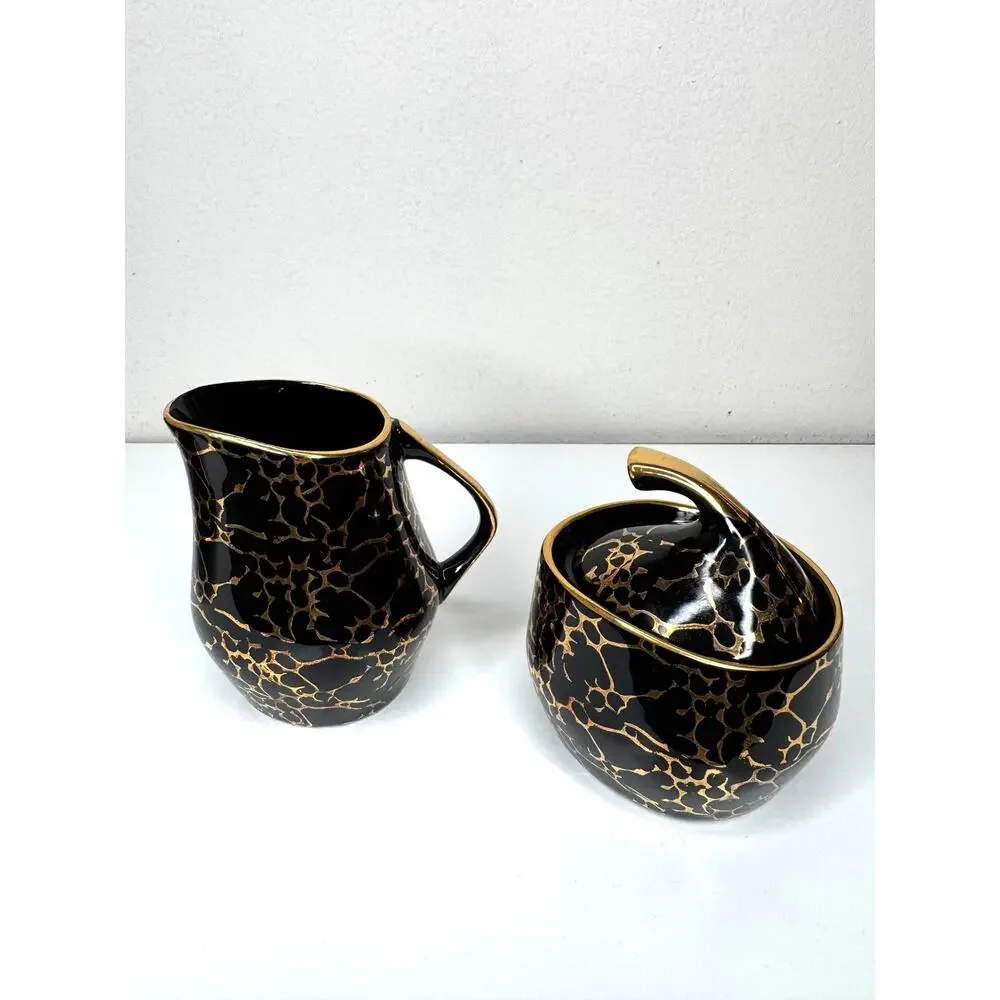 Vintage Chodziez Iza Coffee Set Jozef Wrzesien MCM Poland 15 Piece Complete Set